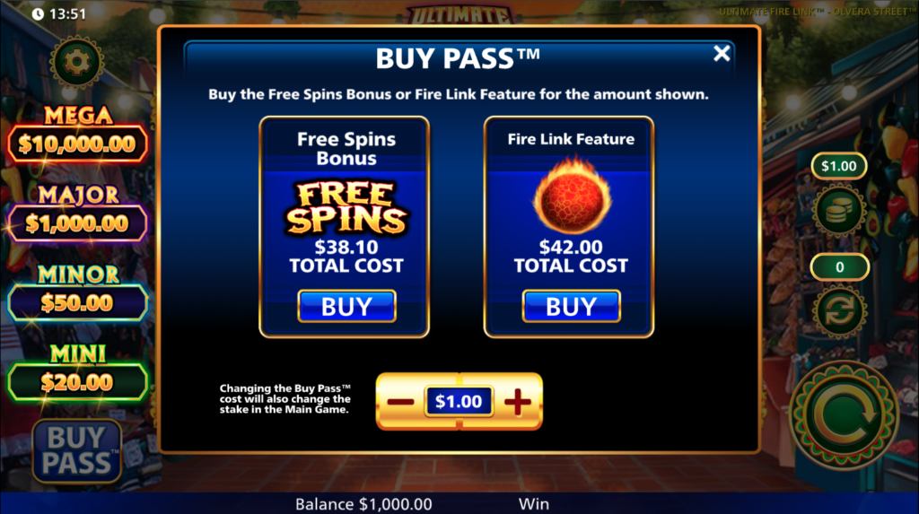 buying bonuses in a casino game
